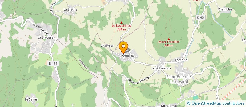 localisation de l'entreprise VPHL  SAINT-ETIENNE-LARDEYROL