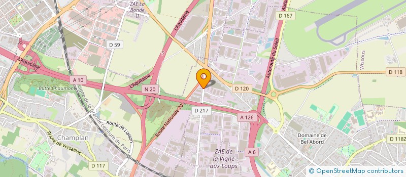 localisation de l'entreprise VPI à CHILLY-MAZARIN