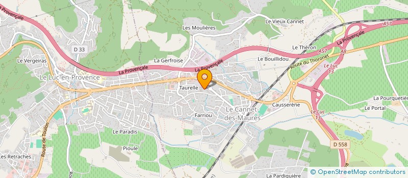 localisation de l'entreprise VPK  LE CANNET-DES-MAURES