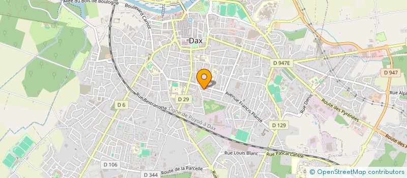 localisation de l'entreprise VPL CHAUFFAGE à DAX