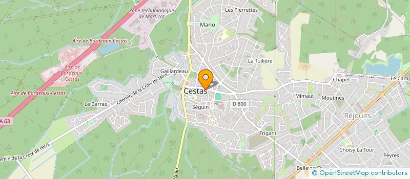 localisation de l'entreprise VPLUS CESTAS à CESTAS