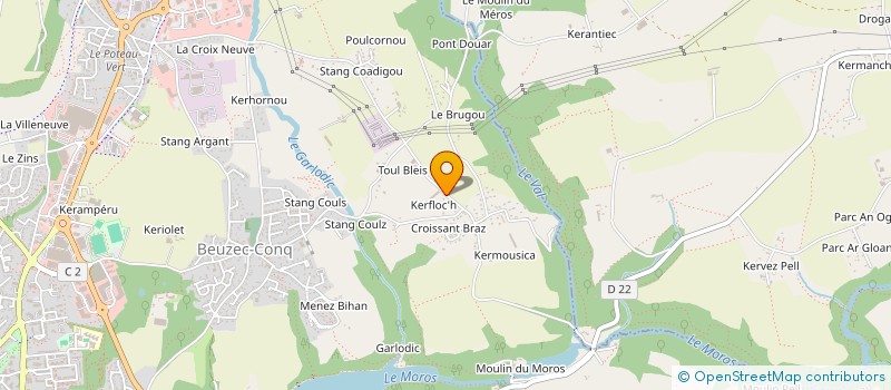 localisation de l'entreprise VPM LE GALL  CONCARNEAU