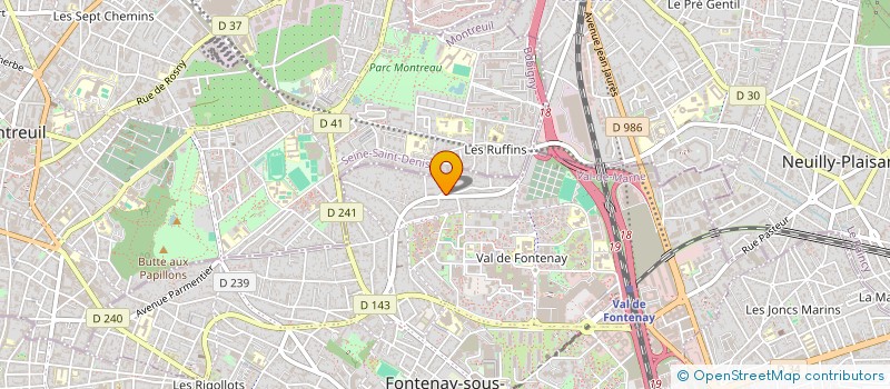 localisation de l'entreprise VPM MACONNERIE à FONTENAY-SOUS-BOIS