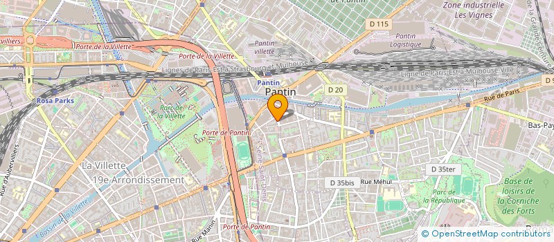 localisation de l'entreprise VPN TP  PANTIN