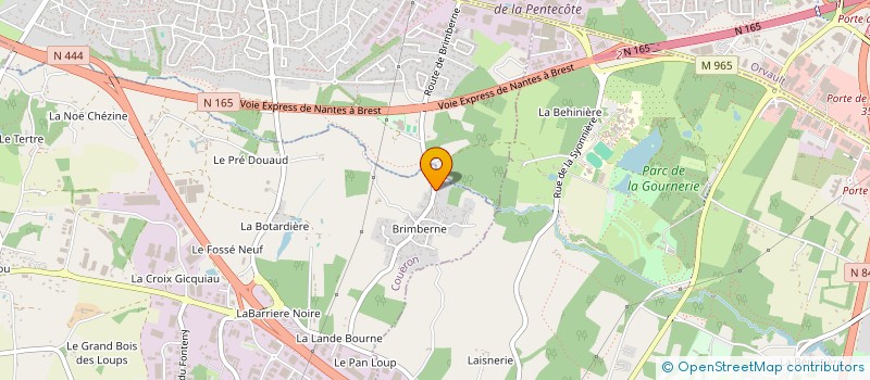 localisation de l'entreprise VQM  COUERON