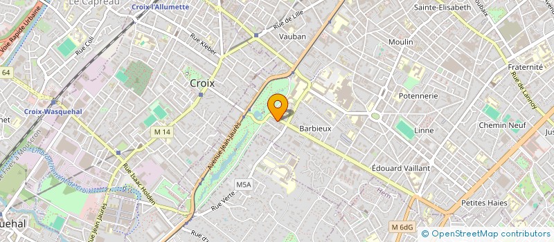 localisation de l'entreprise VR ARCHITECTURE  ROUBAIX