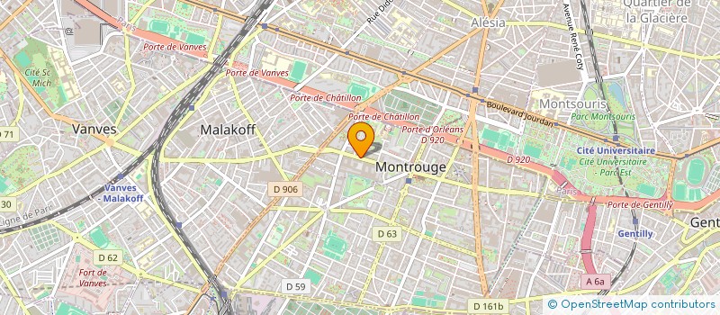 localisation de l'entreprise VR FINANCE à MONTROUGE