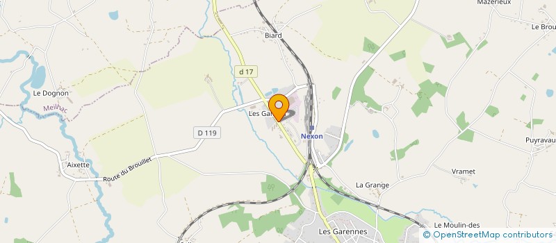 localisation de l'entreprise VR GAMES à LIMOGES