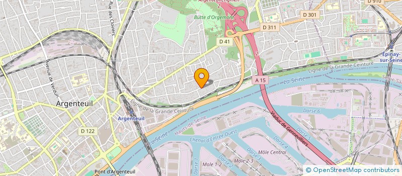 localisation de l'entreprise VR HOLDING  ARGENTEUIL