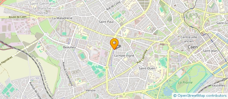 localisation de l'entreprise VR IMMOBILIER à CAEN