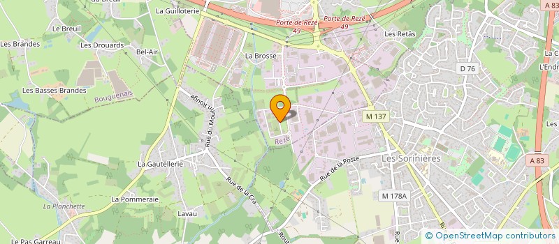 localisation de l'entreprise VR IMMOBILIER  REZE