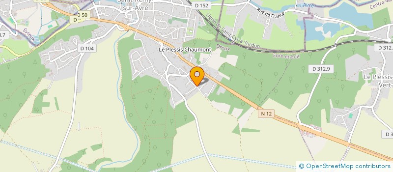 localisation de l'entreprise VR TOITURE HABITAT  SAINT-REMY-SUR-AVRE