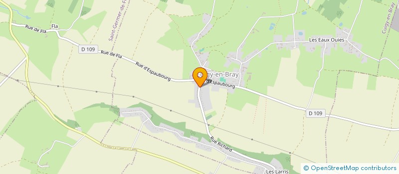 localisation de l'entreprise VR TRANSPORT  CUIGY-EN-BRAY