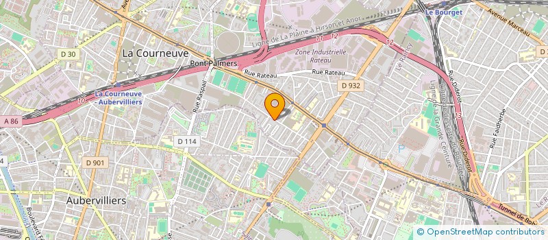 localisation de l'entreprise VR VISHNU à LA COURNEUVE