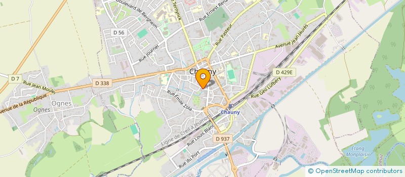 localisation de l'entreprise VRAC ET BIO SHOP  CHAUNY