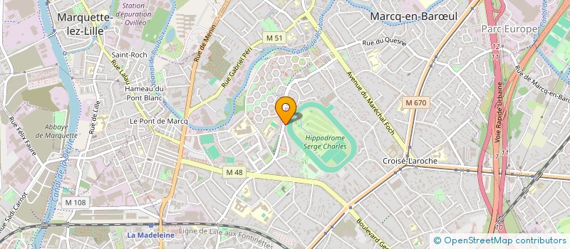 localisation de l'entreprise VRAC ET SOLUTIONS à MARCQ-EN-BARŒUL