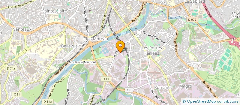 localisation de l'entreprise VRACSPIRITS à LIMOGES