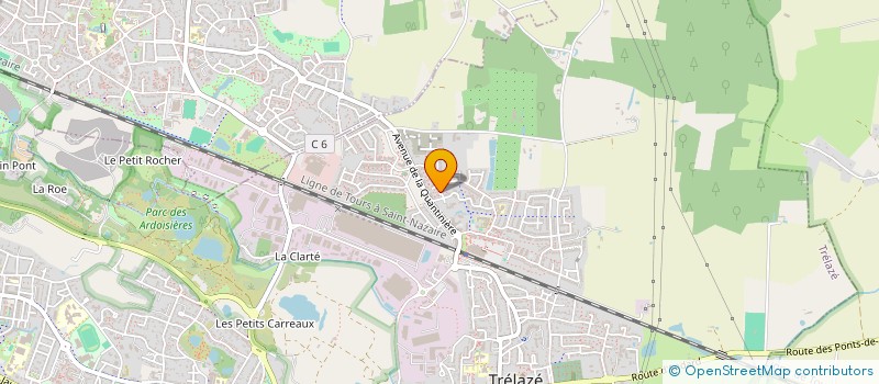 localisation de l'entreprise VRAI VTC  TRELAZE