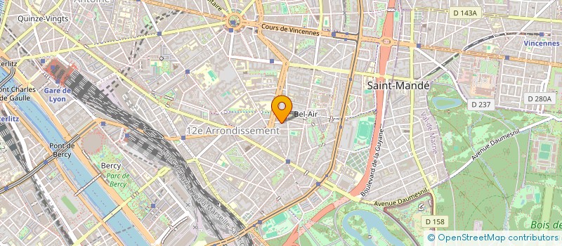 localisation de l'entreprise VRAM  PARIS 12