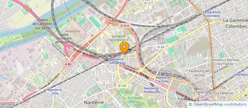 localisation de l'entreprise VRAM à NANTERRE