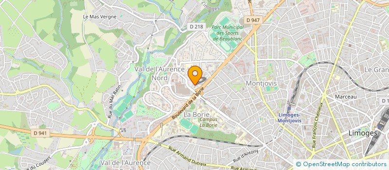 localisation de l'entreprise VRANCKX COP CORGNAC 67 à LIMOGES