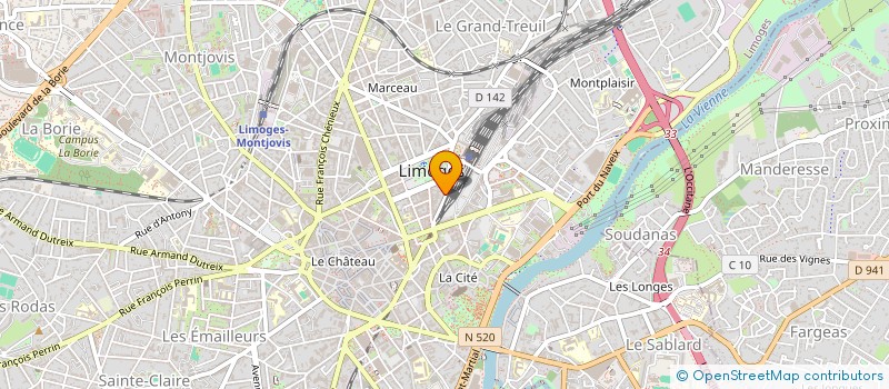 localisation de l'entreprise VRANCKX COP DE GAULLE à LIMOGES