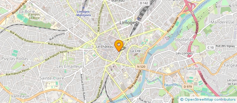 localisation de l'entreprise VRANCKX COP J GUESDE 5 à LIMOGES