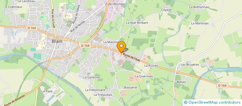 localisation de l'entreprise VRB BLAIN à BLAIN