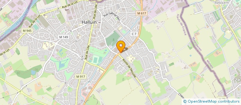 localisation de l'entreprise VRB-VOS REALISATIONS EN BOIS à HALLUIN