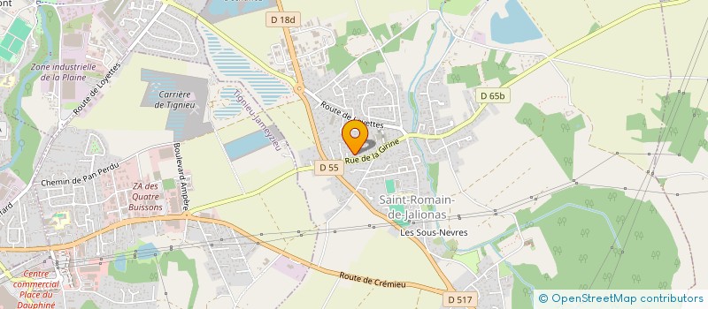 localisation de l'entreprise VRD  SAINT-ROMAIN-DE-JALIONAS