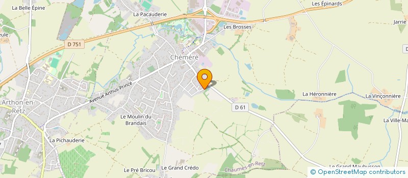 localisation de l'entreprise VRD  CHAUMES-EN-RETZ