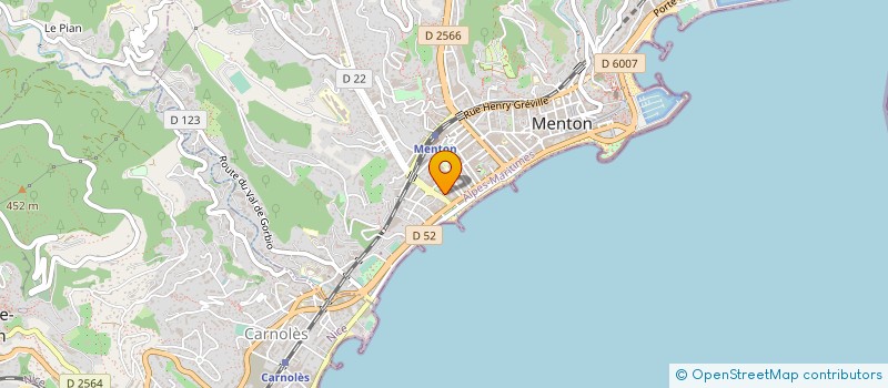 localisation de l'entreprise VRD BATIMENT à MENTON