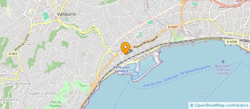 localisation de l'entreprise VRD DU GOLFE à VALLAURIS