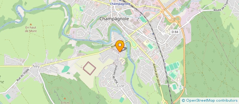 localisation de l'entreprise VRD TECHNOLOGIES  CHAMPAGNOLE