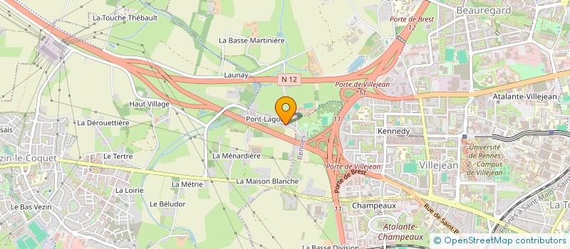 localisation de l'entreprise VRE  VEZIN-LE-COQUET