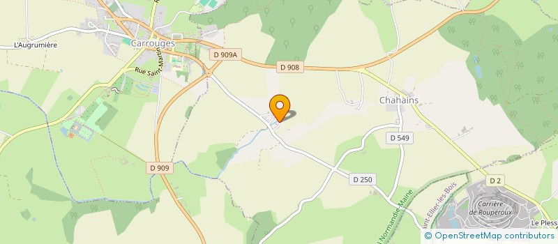 localisation de l'entreprise VRE ENGINEERING à CHAHAINS
