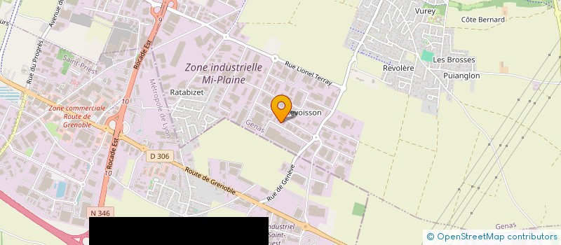 localisation de l'entreprise VREALITY LAB  GENAS