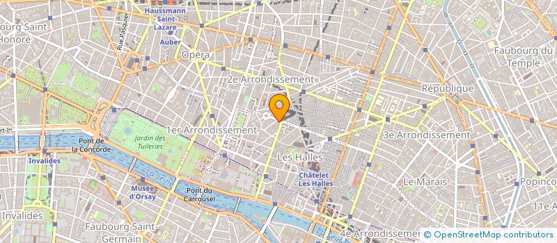 localisation de l'entreprise VREGILLE INDUSTRIES CONSEIL à PARIS