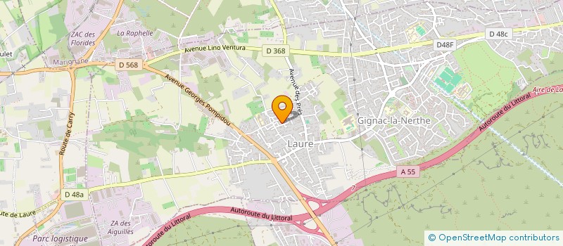 localisation de l'entreprise VRF à GIGNAC-LA-NERTHE