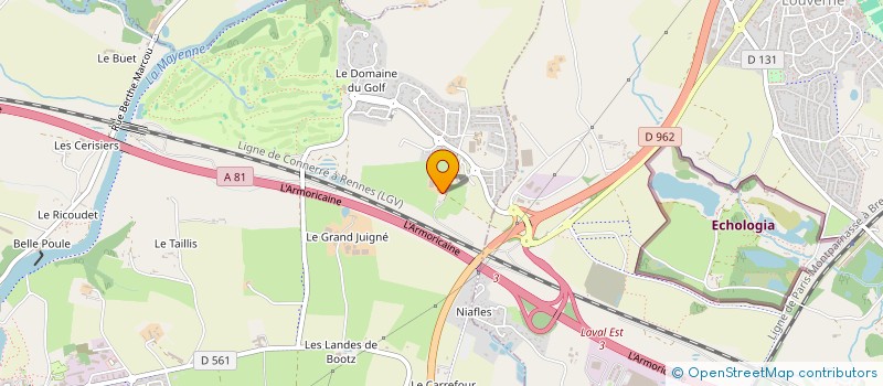 localisation de l'entreprise VRG BTP  CHANGE