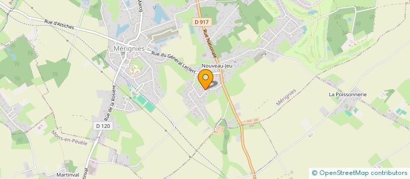 localisation de l'entreprise VRI MENUISERIE  ENNEVELIN