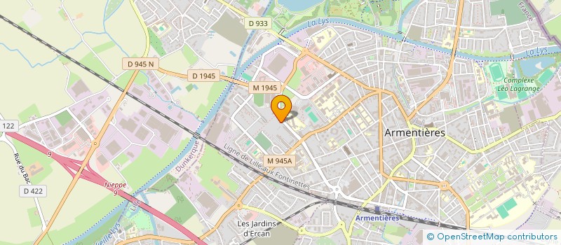 localisation de l'entreprise VRIELMA  ARMENTIERES