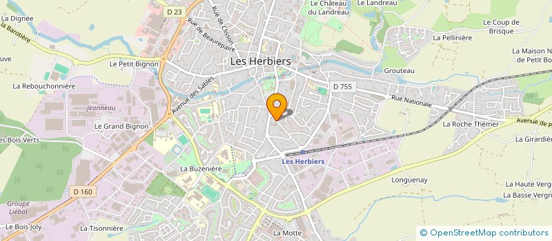 localisation de l'entreprise VRIGNAUD ET FILS à LES HERBIERS