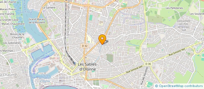 localisation de l'entreprise VRIGNAUD MENUISERIE à LES SABLES-D'OLONNE