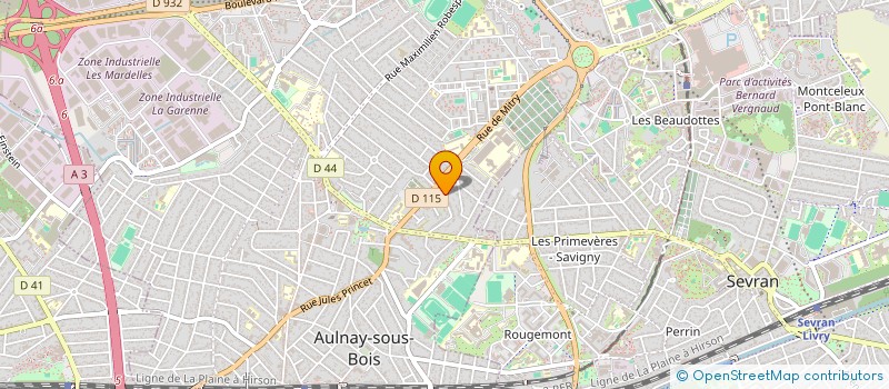 localisation de l'entreprise VRL à AULNAY-SOUS-BOIS