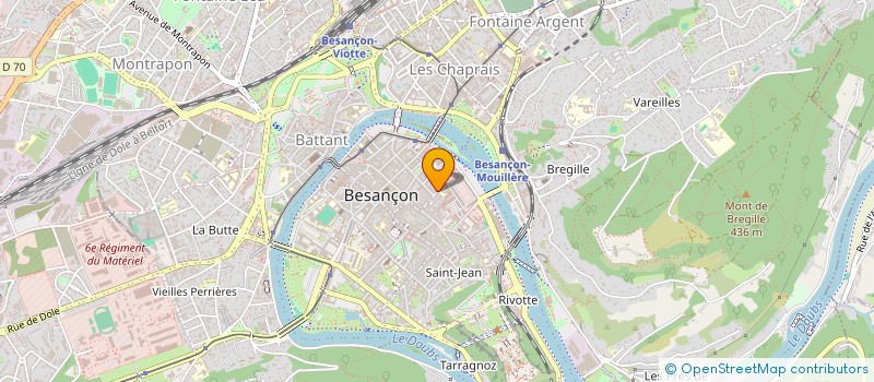 localisation de l'entreprise VRM  BESANCON