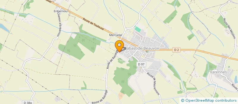 localisation de l'entreprise VROCS  LABASTIDE-BEAUVOIR