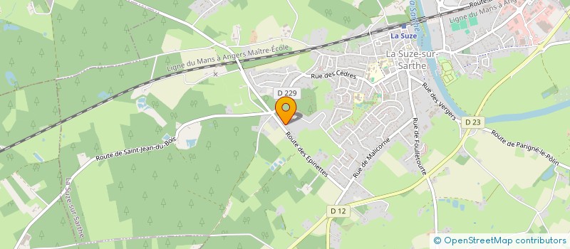 localisation de l'entreprise VROOM PRODUCTIONS  LA SUZE-SUR-SARTHE