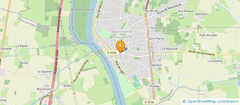 localisation de l'entreprise VROOMIX  MONTMERLE-SUR-SAONE