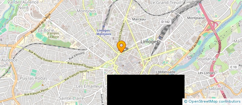 localisation de l'entreprise VROOOOM à LIMOGES